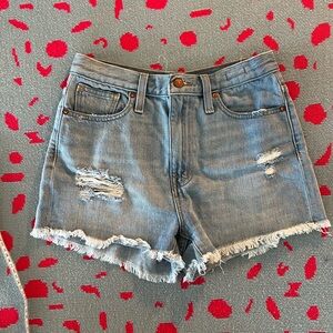 Madewell Distressed Denim Women Shorts